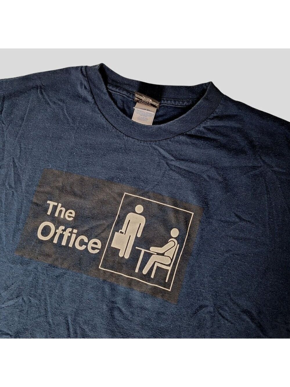 The Office Mens TV Series Graphic T Shirt XL Navy Blue